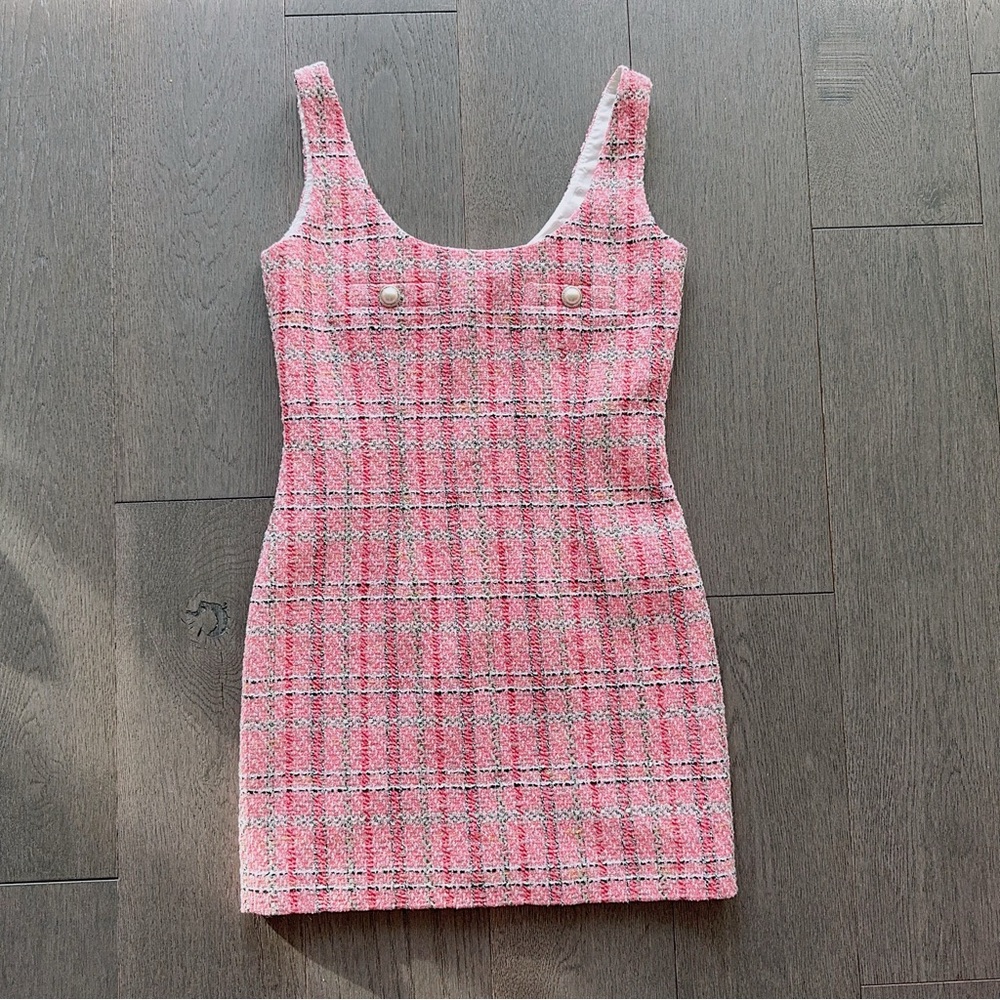 Alessandra rich tweed dress